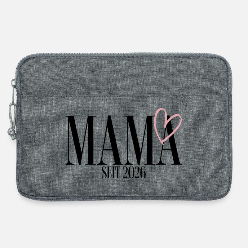 Mama seit 2026 - Laptoptasche 13" - Grau meliert