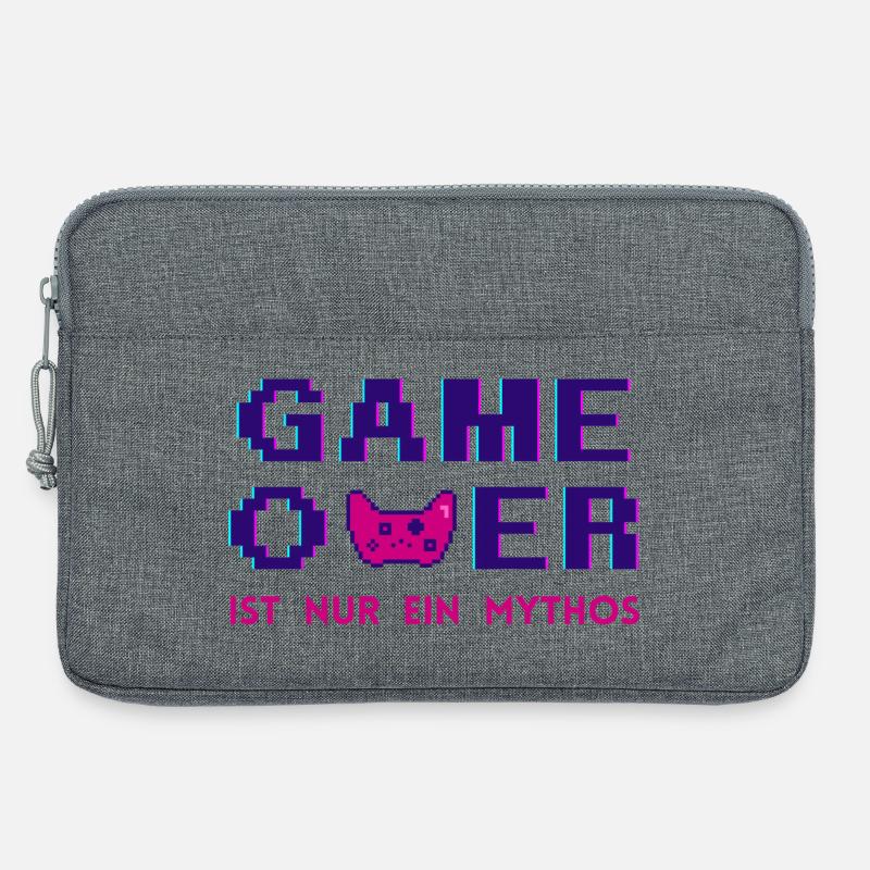 Game Over Mythos Dark Retro Pixel - Laptoptasche 13" - Grau meliert