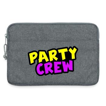 Équipe de fête - Sacoche pour ordinateur portable 13 pouces - gris chiné - Devant