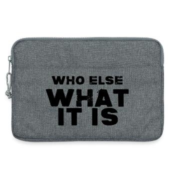 Du weißt doch schon, wer es ist. - Laptoptasche 13" - Grau meliert - Vorne