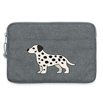 Conception des taches dalmates - Sacoche pour ordinateur portable 13 pouces - gris chiné - Devant