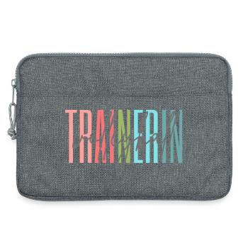 Trainerin Volleyball Volleyballtrainerin Geschenk - Laptoptasche 13" - Grau meliert - Vorne