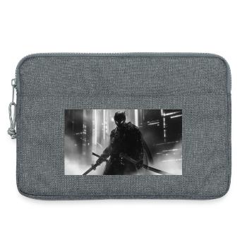 Samouraï Urbain en Ombre Noire - Sacoche pour ordinateur portable 13 pouces - gris chiné - Devant
