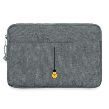 decke oben kabel haengen gluehbirne licht strom id - Laptoptasche 13" - Grau meliert - Vorne