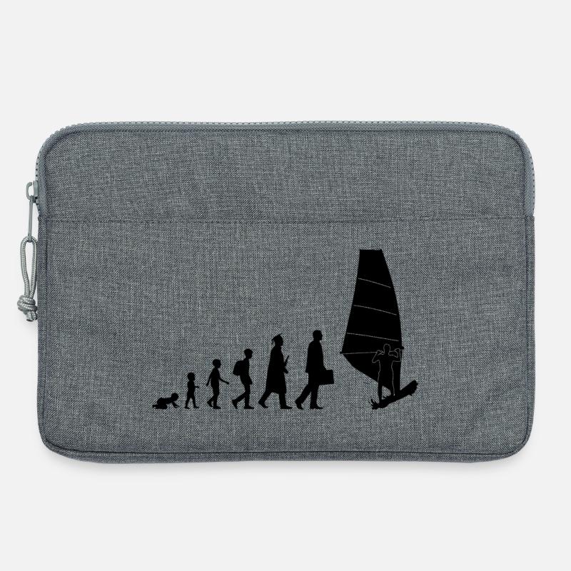 Entwicklung des Windsurfens - Laptoptasche 13" - Grau meliert
