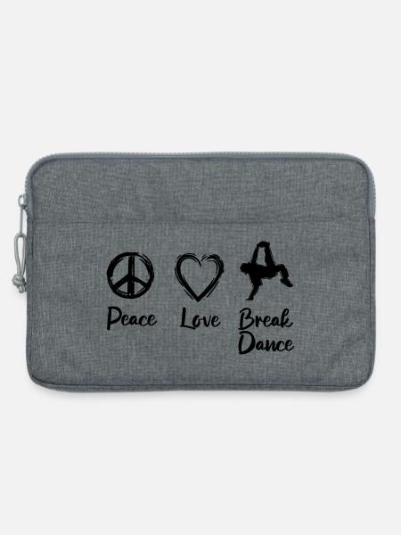 Breakdancer Liebe - Laptoptasche 13" - Grau meliert