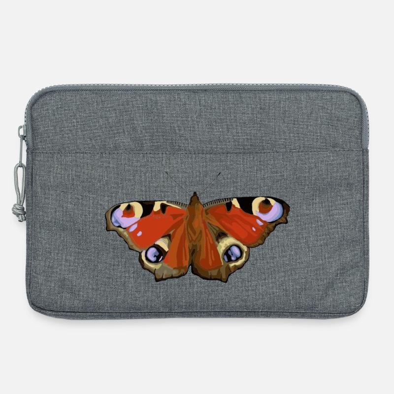 Schmetterling - Laptoptasche 13" - Grau meliert