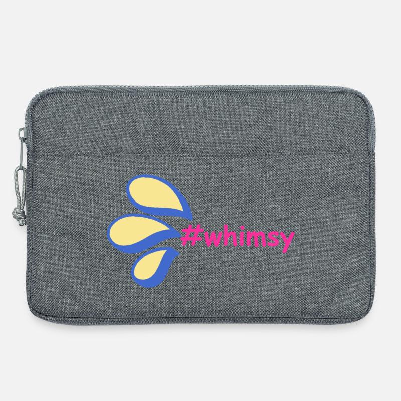 Hatch tag whimsy slogan - Laptop bag 13" - heather grey