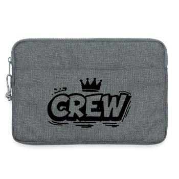 Crew Mitglied Graffiti - Laptoptasche 13" - Grau meliert - Vorne