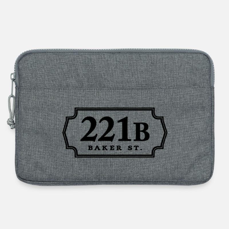 221b Bäcker st - Laptoptasche 13" - Grau meliert
