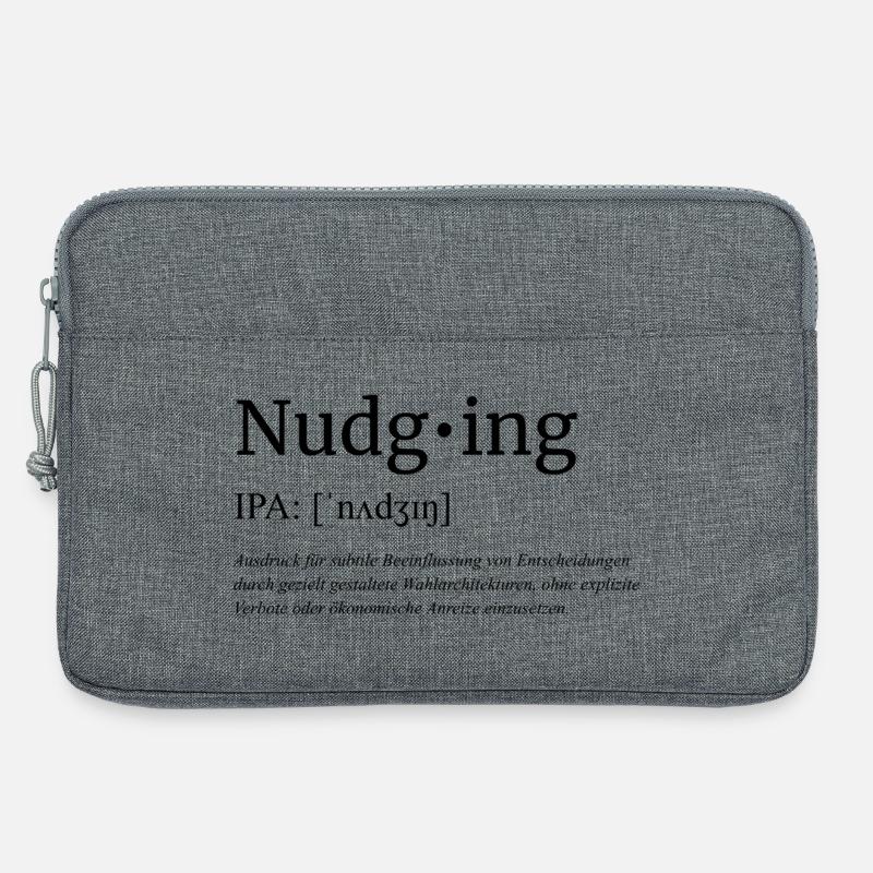 Nudging - Laptoptasche 13" - Grau meliert