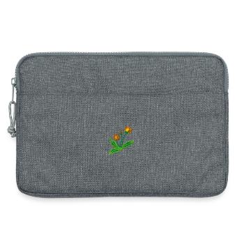 Pissenlit - Sacoche pour ordinateur portable 13 pouces - gris chiné - Devant