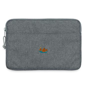 Sailing ship - Laptop bag 13" - heather grey - Front