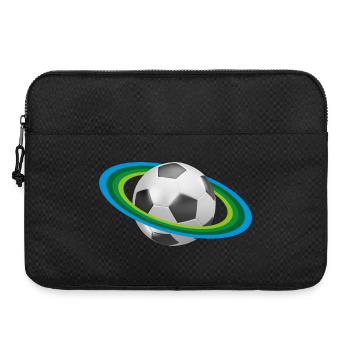 Le football, le soccer, - Sacoche pour ordinateur portable 15 pouces - noir - Devant