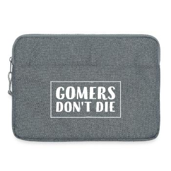 Gomers don't die - Laptop bag 15" - heather grey - Front