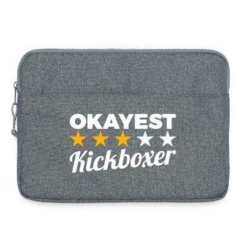 Kickboxeur moyen - Sacoche pour ordinateur portable 15 pouces - gris chiné - Devant