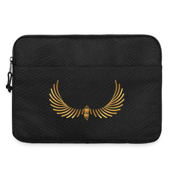 Mystical wings with golden details - Laptop bag 15" - black - Front