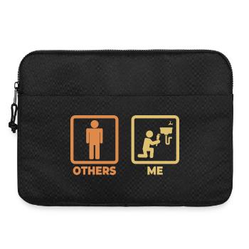 Figurines de plombier bâton - Sacoche pour ordinateur portable 15 pouces - noir - Devant
