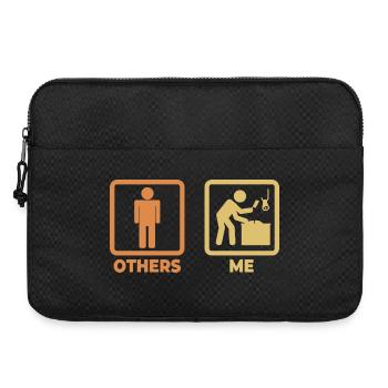 Figurine bâton de boucher - Sacoche pour ordinateur portable 15 pouces - noir - Devant