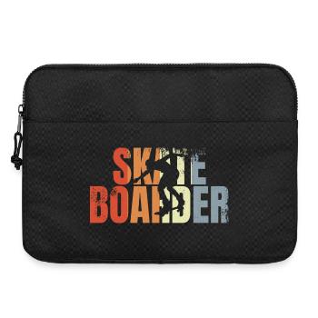 Retro Skateboarder - Laptop bag 15" - black - Front