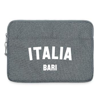 BARI Italia Italie - Sacoche pour ordinateur portable 15 pouces - gris chiné - Devant