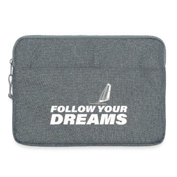 FOLLOW YOUR DREAMS - Laptoptasche 15" - Grau meliert - Vorne