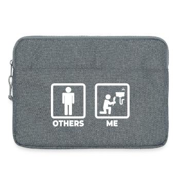 Installer Stick Figure - Laptop bag 15" - heather grey - Front