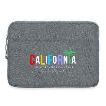 Kalifornische Urlaubsmalerei - Laptoptasche 15" - Grau meliert - Vorne
