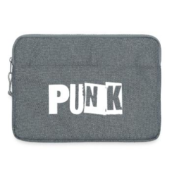Logo de la musique punk - Sacoche pour ordinateur portable 15 pouces - gris chiné - Devant