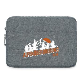 Traversée des Alpes 2026 - Randonnée - Sacoche pour ordinateur portable 15 pouces - gris chiné - Devant