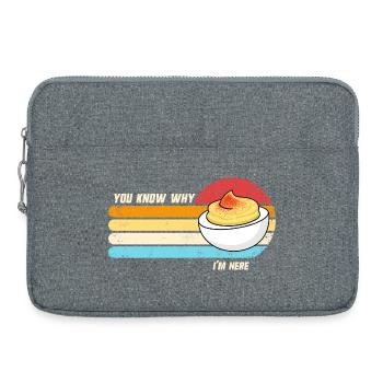 Sie wissen, warum ich hier bin: Thanksgiving-Teufe - Laptoptasche 15" - Grau meliert - Vorne