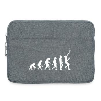 Évolution du tennis - Sacoche pour ordinateur portable 15 pouces - gris chiné - Devant