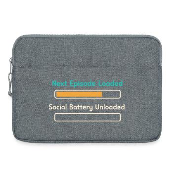 Anime-introvert Weeb Stubenhocker - Laptoptasche 15" - Grau meliert - Vorne