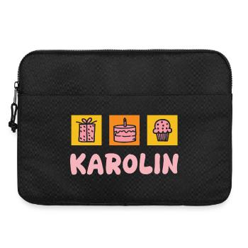 Karolin comme prénom - Sacoche pour ordinateur portable 15 pouces - noir - Devant