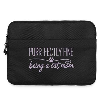 Ronronner Parfaitement Belle Être Maman Chat Katzenmama - Sacoche pour ordinateur portable 15 pouces - noir - Devant