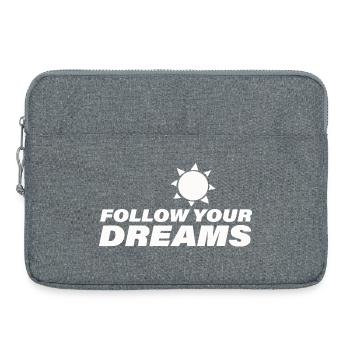 Follow Your Dreams - Laptop bag 15" - heather grey - Front