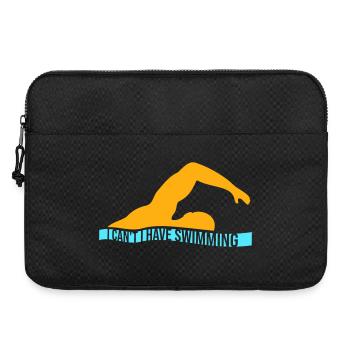 Je ne peux pas, j’ai une excuse de nageur drôle - Sacoche pour ordinateur portable 15 pouces - noir - Devant
