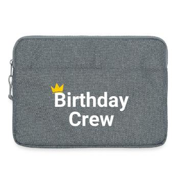 Birthday Crew - Laptoptasche 15" - Grau meliert - Vorne