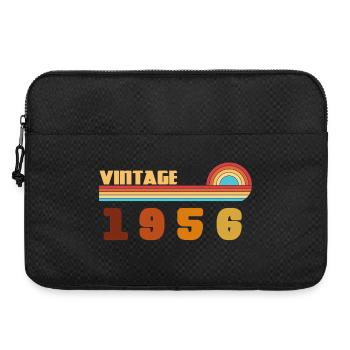 70 Jahre altes Schwarz-Gold-Tee Geboren 1956 - Laptoptasche 15" - Schwarz - Vorne