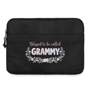 Grammy Oma Blumen Geschenk süße Oma - Laptoptasche 15" - Schwarz - Vorne