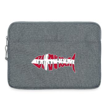 Bornholm Fisch - Laptoptasche 15" - Grau meliert - Vorne