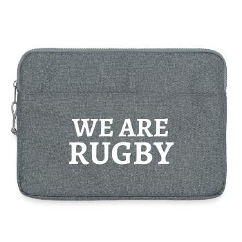 We are rugby, rugby, rugby sport - Laptop bag 15" - heather grey - Front