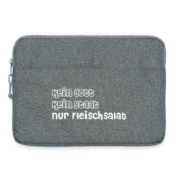 no god, no state, just meat salad - Laptop bag 15" - heather grey - Front