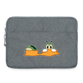 Caterpillar hole in the ground - Laptop bag 15" - heather grey - Front