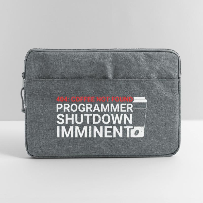 Programmers generate code from coffee Laptop bag 15"