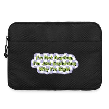 Nicht streiten – einfach nur recht haben Shirt - Laptoptasche 15" - Schwarz - Vorne