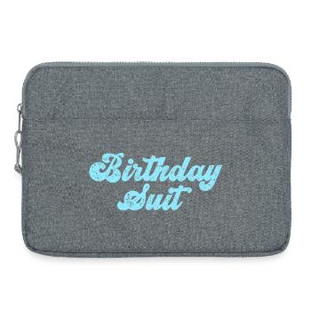 Anniversaire - Sacoche pour ordinateur portable 15 pouces - gris chiné - Devant