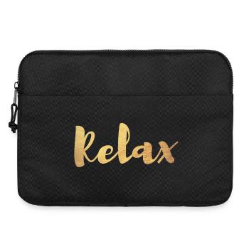 Yoga Relax Gold Handschrift Meditation exklusiv om - Laptoptasche 15" - Schwarz - Vorne