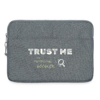 Know-it-all guy - Laptop bag 15" - heather grey - Front