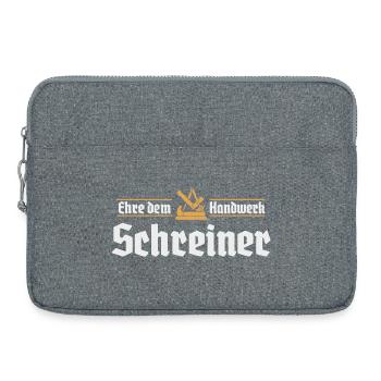 Schreiner Handwerk Zunftzeichen Zunft Handwerker - Laptoptasche 15" - Grau meliert - Vorne